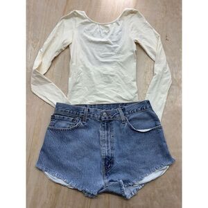 Levi’s (30”) & Free People Intimate (m/l) Bundle-Concert Ready- Cutoff Shorts